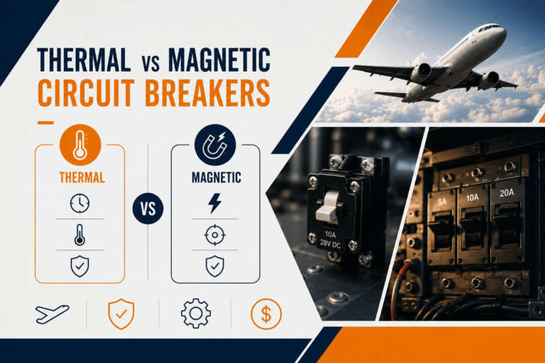 Thermal vs Magnetic Circuit Breakers for Aerospace Applications